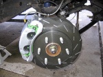 new brakes with ss hoses, slotted rotors, hp pads and ATE brake fluid